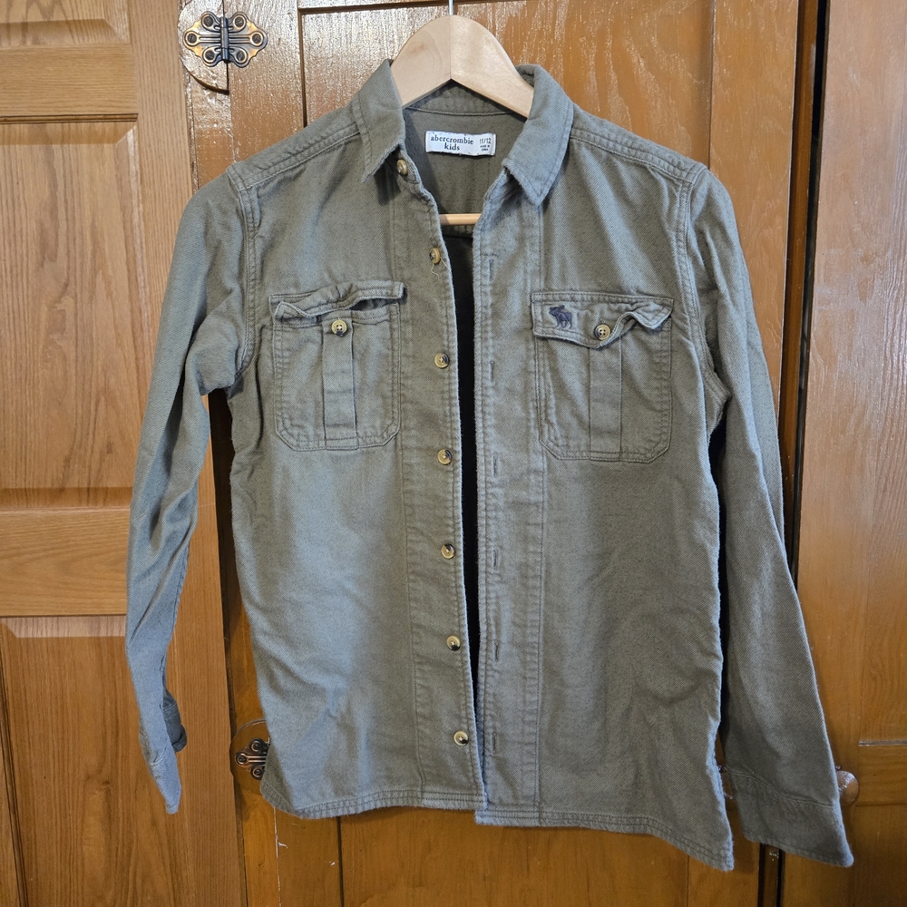 Abercrombie & Fitch Kids Khaki Button Down Shirt